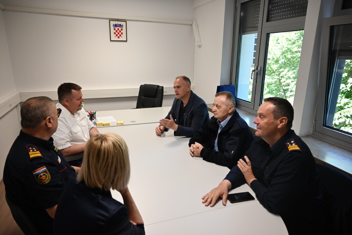 Zamjenik župana Mihael Jurić je primio dragog gosta iz Njemačke, predsjednika Pokrajinske vatrogasne zajednice Baden-Württemberg Michaela Wegela