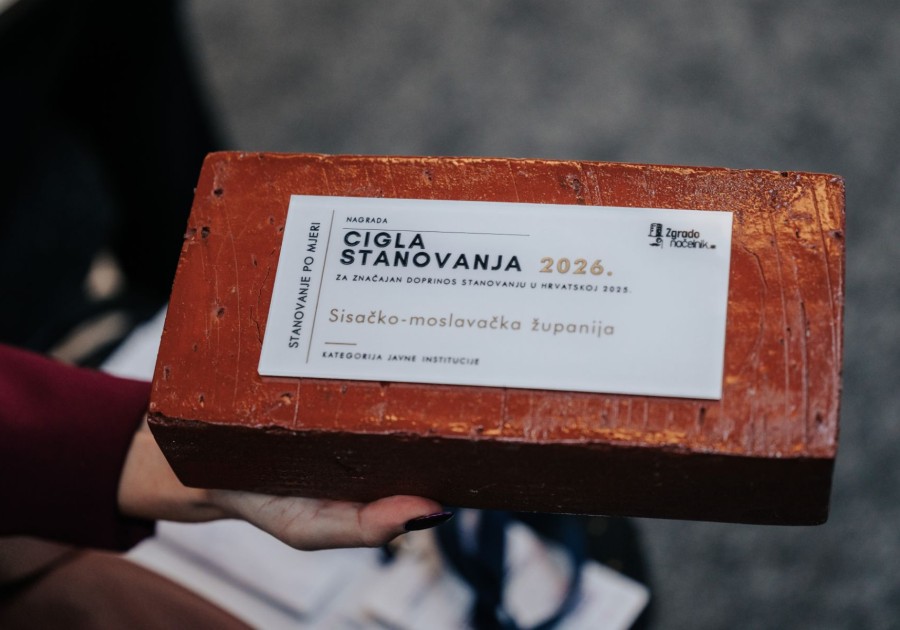 SISAČKO-MOSLAVAČKA ŽUPANIJA DOBITNIK NAGRADE CIGLA STANOVANJA 2026.